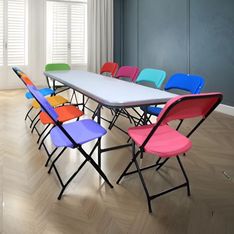 Kit de mesas y sillas infantiles de colores