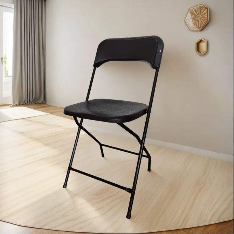 Silla plegable metálica básica para eventos